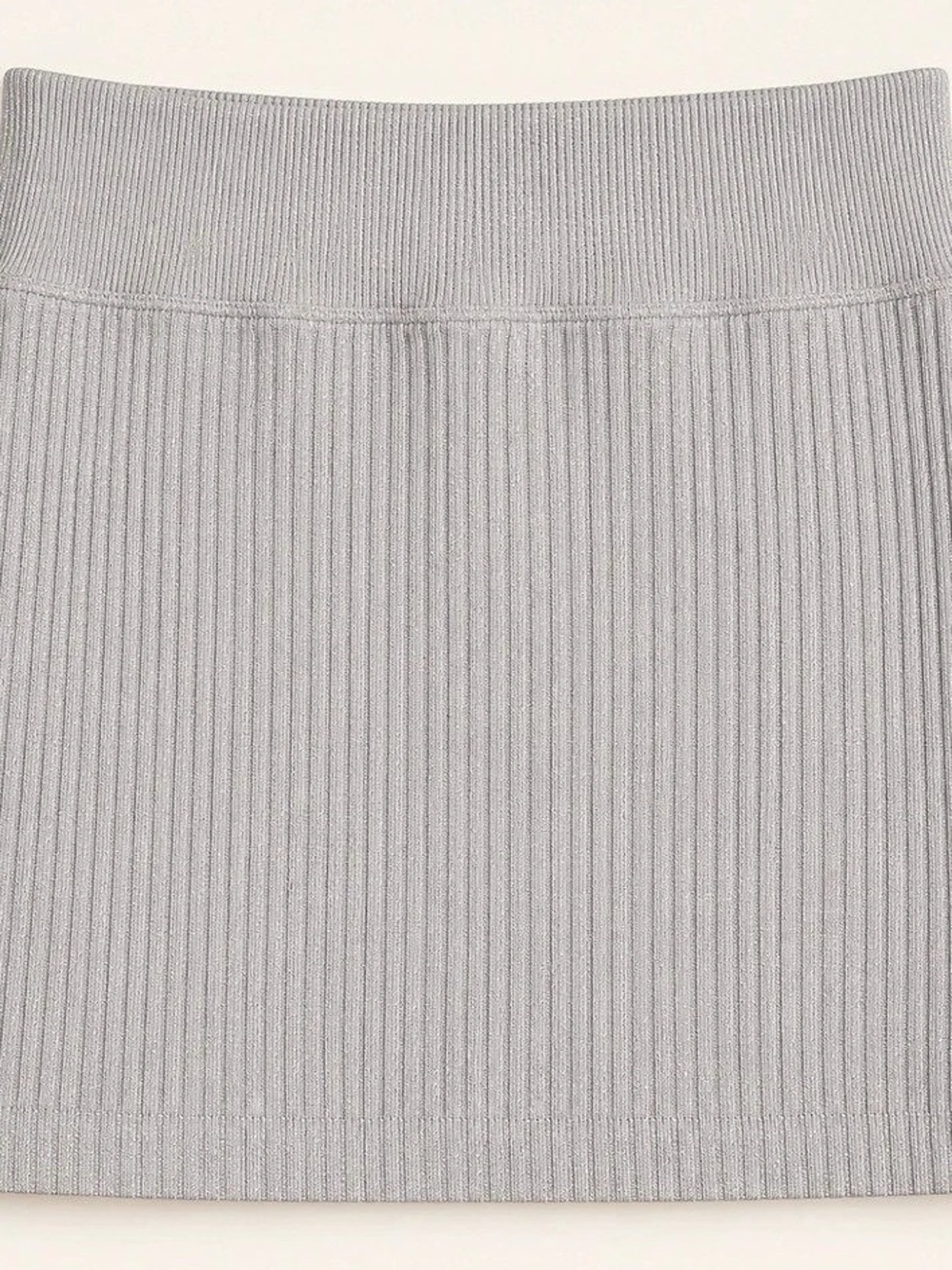 PINK Shimmer Skirt Shimmer Mini Skirt in Gray Size Medium NWT
